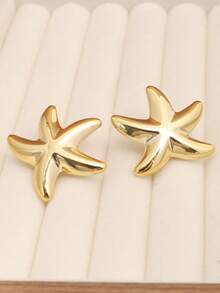 Bộ 2-12 bông tai hình vỏ sò, sao biển, quạt bằng nhựa cao cấp phong cách Boho màu vàng, thích hợp làm quà tặng Ngày của Mẹ, đi làm, dự lễ hội âm nhạc, du lịch. - Nhiều màu - Xem 7