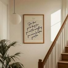 1 Piece/Set Slow Down, Vienna Lyrics Vintage Wall Art Print, Music Poster Print, Inspirational Quote Wall Art, Music Font Decoration, Living Room Home Decor, Wall Decoration, Frameless , , Perfect For Space Decoration - A - Xem 1