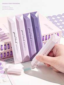 4pcs Double-Sided Adhesive Tape Set, High Capacity, Essential Stationery For Crafts, Photo Albums, School & Office Supplies, No Residue, Quick Drying, Back To School Essential - Sets - View 1