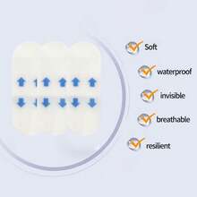 Face Lift Sticker Invisible Face Lifting Tape V Shape Face Chin Lift Up Breathable Adhesive Tape Face Lifting Firming Shaping(120pcs/Box) - Multicolor - View 3