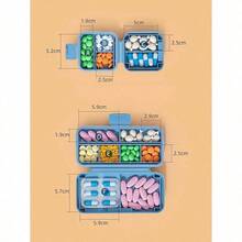 Portable Pill Storage Box Moisture Proof Pill Organizer For Men And Women Travel Essentials Cruise Essentials Dorm Essentials Daily Pill Box To Hold Vitamin Medicine Medication And Supplement PP Pill Container First Kit Medical Bag For Travel Home Camping Outdoor Hiking Hunting Back To School - Multicolor-1 - View 9