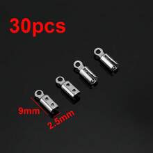 30个不锈钢皮绳连接器，用于DIY珠宝制作手链项链 - N0176 - 查看 10
