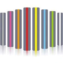 16 unidades/8 unidades de tiras de leitura guiada/sobreposições coloridas/tiras de destaque/marcador de texto/marcador de página/cores sortidas. Auxilia no tratamento da dislexia para alunos e professores. Material escolar. - Multicolorido - Ver 1