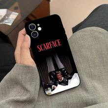 Funda para teléfono R-ScarfaceTonyMontana negra para iPhone 17/16/15/13/14ProMax/11Plus/X/Xr/XsMax13mn17Air - z6 - Ver 9
