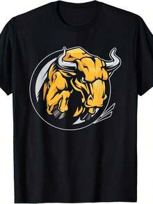 Camiseta con el Signo del Horóscopo Zodíaco Tauro - Marrón Chocolate - Ver 7