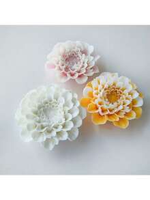 1 pieza Molde de silicona, molde de silicona con diseño de flor creativo para manualidades DIY - Blanco - Ver 7
