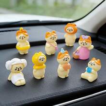 4 mô hình mèo con dễ thương đang đi du lịch, phụ kiện trang trí mini sáng tạo cho xe hơi, bàn làm việc, đồ tự trang trí. - Mèo du lịch - Xem 9