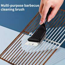 1 cái chổi cọ rửa vỉ nướng bằng thép không gỉ, chổi cọ nướng BBQ, chổi cọ lò nướng, chổi dây thép nhà bếp, dụng cụ nướng BBQ - Mô hình tiêu chuẩn - Xem 6