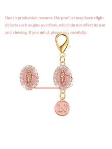 Letter Religious Virgin Mary Cross Pendant, Car Rearview Mirror Blessing Pendant, Prayer Keychain, Catholic Cross Packaging Amulet; Wallet, Backpack Decorative Accessories, Earphone Case Accessories, Suitcase And Car Decoration, Suitable For Family, Friends, Classmates, Teachers, Colleagues, Lovers, Valentine's Day Gift, Baptism Gift, Party Keychain Gift Bag - one-size - View 10