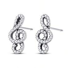 Bộ khuyên tai hình ngôi sao và trái tim, bạc sterling 925 đính đá CZ, trang sức thời trang dành cho nữ. - Bạc - Xem 14