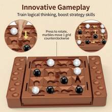 Orbital Logic Strategy Board Game,Develops Logic And Strategy Skills, Interactive Gameplay For Double Players,With ABS Material Construction, Educational Strategy Board Gamefor 3+ Years Old Kids - 彩色 - 查看 2