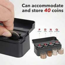 Coin Holder Car, Coin Change Organizer Compatible With Coins Of Different Sizes,-Mounted Holder Suitable Most, Trucks - Black - View 4