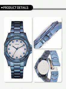 Guess Women's Quartz Watch W0702L1/W0637L1, Suitable For Daily Wear - Blue - View 5