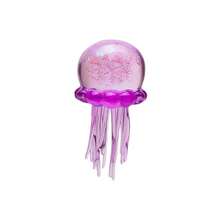 High-Quality Transparent Multi-Color Glitter Jellyfish Ornament, Cute Ocean-Themed Desktop Decoration, Soft Handheld Stress-Relief - 粉紅色 - 查看 7