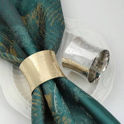 Bộ 6/10 chiếc vòng giữ khăn ăn hình hoa hồng bằng kim loại thanh lịch, thích hợp trang trí đám cưới, tiệc tùng, bàn ăn khách sạn, sử dụng hàng ngày tại nhà, trang trí bàn ăn đẹp mắt.