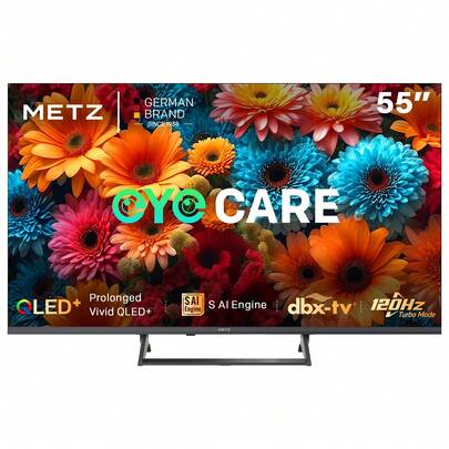  METZ "Modello: 55MQF7500Z" Smart TV 55" QLED Pro Frequence 120hz HSR, Bluetooth, Voice Control, HDR10+, Eyecare 5.0, Dolby Vision/Atmos, MEMC, Senza Cornice