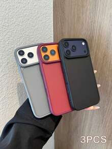 Bộ 3 ốp lưng điện thoại trong mờ màu đen, đỏ tía và xám, tương thích với iPhone 17, 17 Pro, 17 Air, 17 Pro Max, 11, 11 Pro, 11 Pro Max, 12, 12 Pro, 12 Pro Max, 13, 13 Pro, 13 Pro Max, 14, 14 Pro, 14 Plus, 14 Pro Max, 15, 15 Pro, 15 Plus, 16, 16 Pro, 16 Pro Max, 16 Plus - Nhiều màu - Xem 10