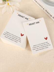 Bộ 20/10/1 tấm thiệp nhỏ tự làm bằng tiếng Anh, hình dán tường với những lời chúc phúc đầy cảm hứng, thiệp nhỏ hình trái tim bằng nhựa đựng quà tặng. - Nhiều màu - Xem 5