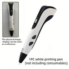 Children's Educational 3D Printing Pen DIY Graffiti 3D Drawing Consumable Refill Pen Core 3-Speed Adjustable One-Key Retraction Material Parent-Child Interaction Suitable For 6-12 Years Old And Above Boys Girls Birthday Creative Gift (Accessory Color Random) (Pen Core Consumable Specification Does Not Include Printing Pen) (Single Pen Does Not Include Consumable) - 彩色 - 查看 13