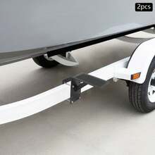 Frame Mounted Trailer Step, Carbon Steel Boat Trailer Step, Yacht Trailer Step - 黑色 - 查看 1