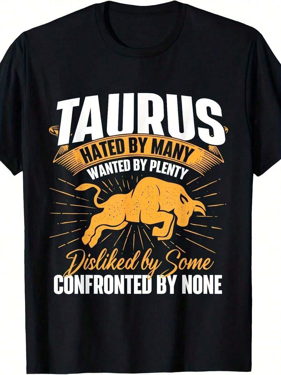 Camiseta con el Signo del Horóscopo Zodíaco Tauro - Lila Púrpura - Ver 1