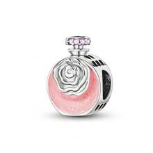 925 Sterling Silver Pink Series Charms Bow Tie Girl Cake Princess Beads Pendant Bracelet Setting Jewelry Gift For Women 3Q3Y - KTC1264 - 查看 12