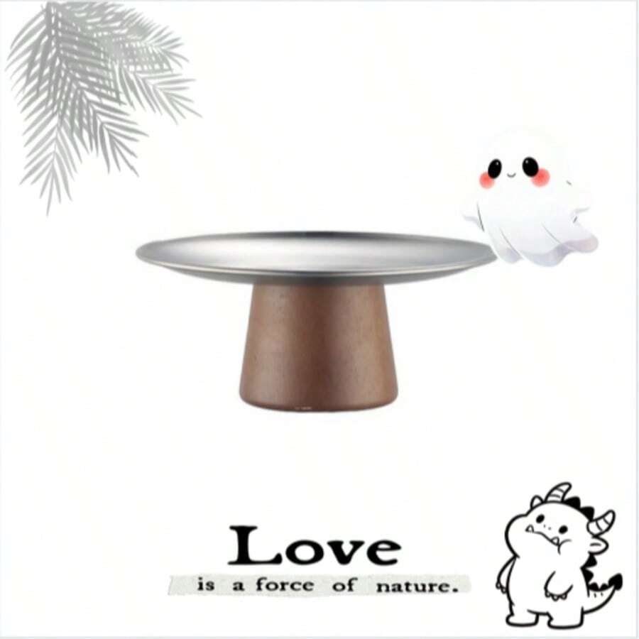 Khay đựng trái cây bằng thép không gỉ kiểu Pháp, giá đỡ cao cấp đựng đồ ăn nhẹ, kẹo, tráng miệng và trà cho phòng khách gia đình.