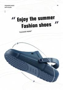 CAMEL CROWN Men's Outdoor Casual Sandals, Summer Open-Toe, Non-Slip, Toe-Protecting, Breathable Slippers-Casual, Comfortable, Everyday Sandals - Blue - View 4