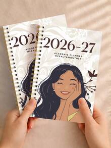 1本 2026-2027 學年週計畫與月計畫日曆筆記本，2026年1月至2027年12月，5.7" X 8"，A5月計畫筆記本附備註頁，防水封面，個人行程管理，辦公與返校用品 - 彩色 - 查看 10