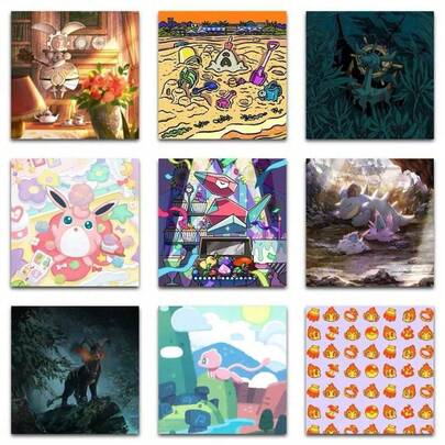  Bộ 177/59 miếng dán hình vuông chất lượng cao họa tiết anime Pokemon, thích hợp để trang trí sổ kế hoạch, sổ tay, bình nước, album DIY, văn phòng phẩm, đàn guitar, hành lý, làm nhãn dán dễ thương, nhãn dán graffiti vui nhộn, quà tặng và đồ lưu niệm tiệc tùng.