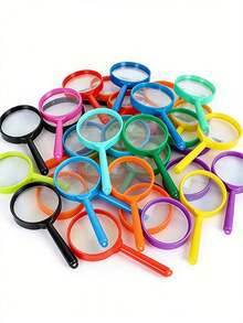 塑料手持放大镜 - 轻巧高清光学镜头放大镜 - 适用于办公室、检查、文件审阅和日常使用 - 多色 - 查看 2