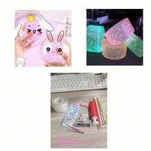 DIY Nano Glue Handmade Double-Sided Tape Kit (Tape Color Randomly Sent, Accessories Color*Pattern*Combination Randomly Sent, Subject To Actual Product Picture) Back To School Season (Single Tape Color Randomly Sent, No Accessories Included) - Sets - View 6