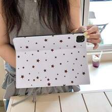 Ốp bảo vệ phẳng hình ngôi sao tối giản màu tím, phù hợp với máy tính bảng Apple thế hệ thứ 11, ốp bảo vệ đơn giản cho máy tính bảng thế hệ thứ 12, Air 8 2026, Pro 11, Mini 7 thời trang, ốp bảo vệ dễ thương cho máy tính bảng Air 7/6 thế hệ thứ 10, 11 inch dành cho cả nam và nữ. - Màu tím - Xem 3