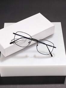1 chiếc kính thời trang nam không độ, gọng vuông bằng polycarbonate và kim loại, phong cách giản dị, cá tính, cổ điển, độc đáo, đa năng, phù hợp đeo hàng ngày đi làm và đi học, kèm hộp đựng kính. - Nhiều màu - Xem 11