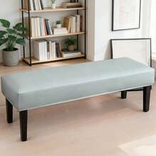 1 chiếc bọc ghế dài bằng da PU chống thấm nước, bọc ghế đàn piano, mềm mại và thoáng khí, có thể tháo rời và giặt được, thích hợp cho phòng khách, phòng ngủ, nhà bếp, mọi mùa. - 1PC - Xem 9