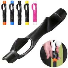 1 pieza Entrenador de agarre de golf, Herramienta de entrenamiento de agarre de palo de golf, Entrenador de swing - Multicolor - Ver 1