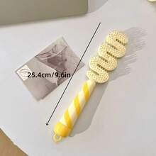 1pc High-Quality Puff Comb, Cute Hairstyle Comb, Anti-Static Portable Comb For Home & Dorm Use,Summer,Holiday,Travel Hair Styling Kit Hair Tool Kit - Blue - View 7