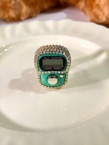 手工钻石戒指电子计数器，便携式数字念珠计数器，迷你手指计数计数器 - 多色 - 查看 10