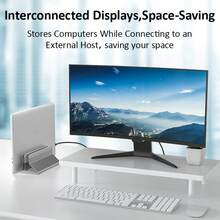 Universal Vertical Aluminum Alloy Space-Saving Desk Brackets Adjustable Notebook Laptop Stand For Macbook - View 2