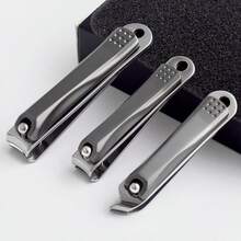 J·FOCUS Stainless Steel Nail Clippers With Built-In Nail File, Sharp Thick Blade Nail Clipper, Ergonomic Non-Slip Manicure Tool For Thick Tough Nails, Portable Nail Trimmer Suitable For Men And Women, Ideal Gift For Daily Home Use - Multicolor - View 2