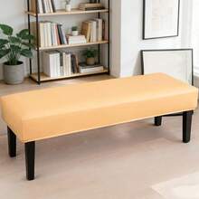 1 chiếc bọc ghế dài bằng da PU chống thấm nước, bọc ghế đàn piano, mềm mại và thoáng khí, có thể tháo rời và giặt được, thích hợp cho phòng khách, phòng ngủ, nhà bếp, mọi mùa. - 1PC - Xem 10