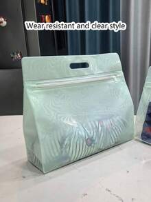 透明防水洗漱包，适合收纳洗发水、乳液、化妆品及其他浴室用品，时尚实用，适合旅行和日常使用，适合旅行者、上班族、学生、美妆爱好者，可用于旅行、健身、酒店住宿、日常浴室收纳，多功能用途，可用作洗漱包、旅行包、收纳包、沙滩包、化妆包。 - 彩色 - 查看 20