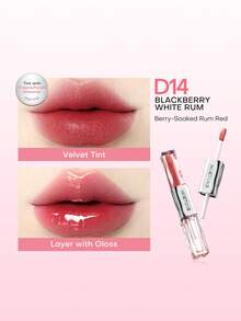 Lip Gloss Dua Ujung Mistine, Lip Balm Kilau Cermin, Lipstik Matte, Warna Nude, Tahan Lama, Tidak Lengket - MultiWarna - View 13