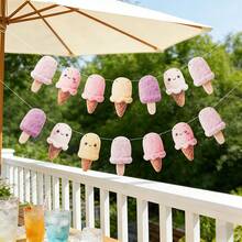 Ice Cream Pennant Hanging Decor For Summer Beach Vacation, Pool Party, Birthday Party - Summer - View 13