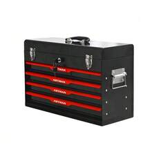 Portable Tool Kit With Four Sockets And Toolbox With Metal Lock, Packaging Equipment Compatible With Cooling Tanks - Black - A - View 4