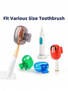5/3/1pc Toothbrush Head Protective Cover; Travel Toothbrush Dust Cover, Toothbrush Head Storage Box, Portable And Easy To Clean, Prevents Dust And Foreign Objects From Contaminating Toothbrush, Keeps Toothbrush Clean. Toothbrush Protective Clip Suitable For Home/Travel/Dorm/Camping, Toothbrush Head Protective Box For Electric Toothbrushes, Home Bathroom Decor, Summer Decor; Family Gift; Home Toothbrush Holder - Multicolor - View 7
