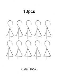 10pcs Flower Pot Holders, Ceramic Pot Hooks, Plant Hanging Hooks, Stainless Steel Pot Hangers, Indoor/Outdoor Plant Wall Mounts - One Size Fits All - View 15