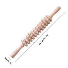 Rolo de Massagem de Madeira para Terapia, Rolo de Massagem para Modelagem Corporal e Drenagem Linfática, Bastão de Massagem de Ponto de Gatilho - Multicolorido - Visão 4