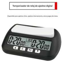 Digital Chess Clock With Audible Alarm, Portable Digital Clock With Alarm For Board Games, With Basic, Reward, Timer And Programmable Timer Functions, Suitable For Various Board Games - Black - View 9