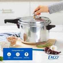 Ekco One Aluminum Pressure Cooker, 6 Liters, With 6 Systems - View 6